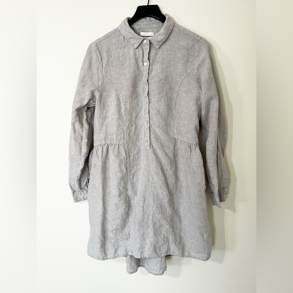 H by Halston Linen Shirtdress